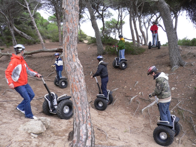 Segway en el bosque